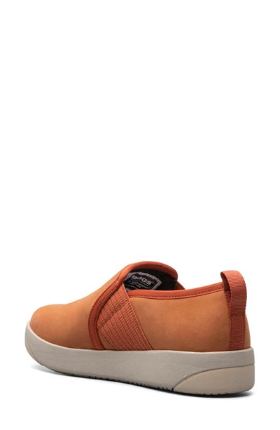 Shop Bogs Kicker Slip-on Sneaker In Burnt Orange