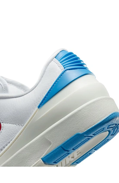 Shop Jordan Air  2 Retro Sneaker In White/ Red/ Dark Powder Blue