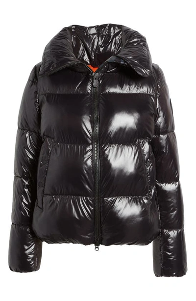 Shop Save The Duck Isla Quilted Puffer Jacket In Black