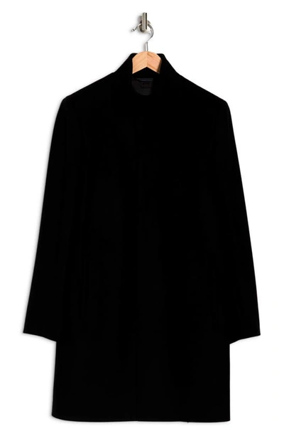 Shop Theory Belvin City Melton Wool Blend Coat In Black