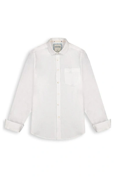 Shop Report Collection Stretch Linen Dress Shirt In White
