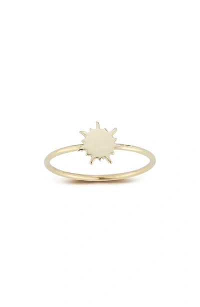 Ember Fine Jewelry 14k Yellow Gold Sun Ring In Gold