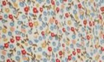 The Great The Honey Top In Cream Mini Wild Flower Print