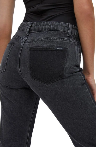 Shop Bardot Marlowe Patch Denim Crop Jeans In Black