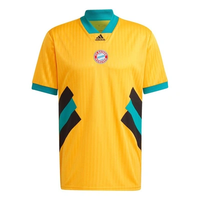 Shop Adidas Originals Adidas Yellow Bayern Munich Football Icon Jersey