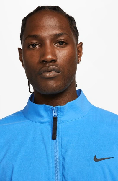 Shop Nike Dna Light Basketball Jacket In Photo Blue/royal/black/black