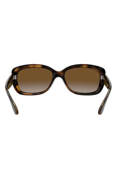 Ray Ban Gradient Nylon Rectangle Sunglasses In Havana