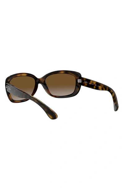 Ray Ban Gradient Nylon Rectangle Sunglasses In Havana