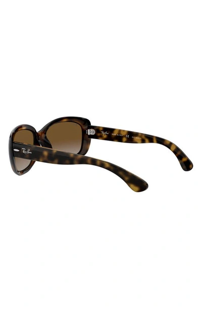 Ray Ban Gradient Nylon Rectangle Sunglasses In Havana
