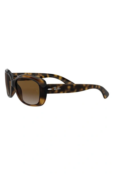 Ray Ban Gradient Nylon Rectangle Sunglasses In Havana