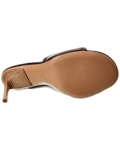 Shop Jacquemus Les Mules Bagnu Leather Sandal In Brown