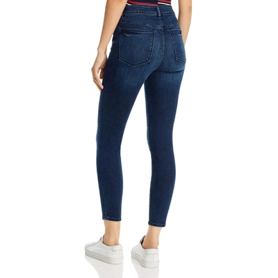 Shop Dl1961 Florence Womens Denim Skinny Cropped Jeans In Blue