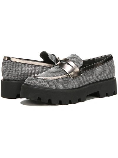 Shop Franco Sarto Bazel Womens Lugged Sole Slip On Loafers In Black