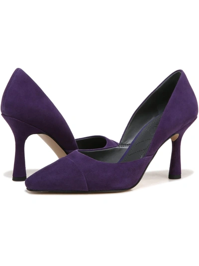 Shop Franco Sarto Mila Womens Cushioned Footbed Almond Toe Pumps In Purple