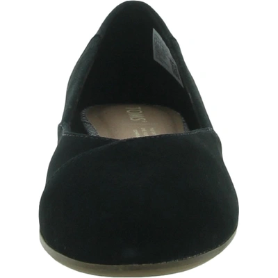 Shop Toms Jutti Neat Womens Suede Slip On Loafers In Black