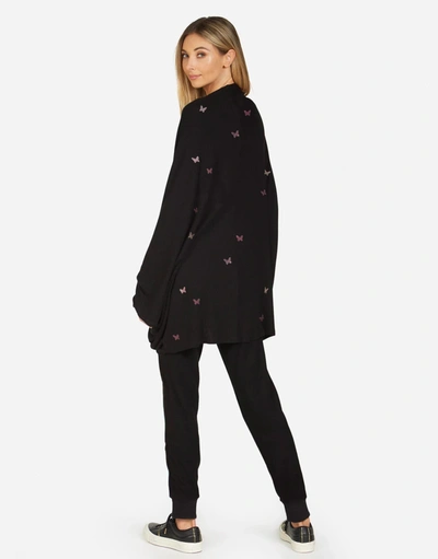 Lauren Moshi X Isla X Crystal Butterflies In Black