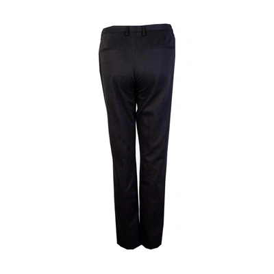 Shop Lardini Black Cotton Chino Women's Trousers
