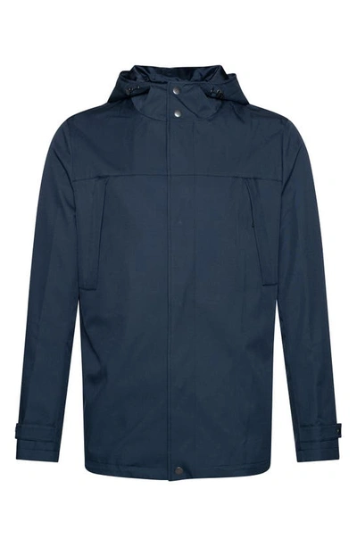 Shop Cardinal Of Canada Hooded Windbreaker Jacket In Dark Navy