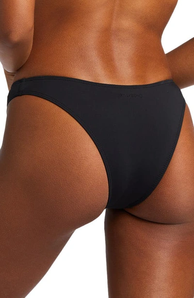 Billabong Sol Searcher Hike Bikini Bottoms In Black Pebble