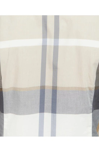 Shop Barbour Harris Tailored Fit Plaid Cotton Button-down Shirt In Amble Sand Tartan