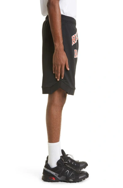 Shop Heron Preston Heron State Mesh Basketball Shorts In Black Red