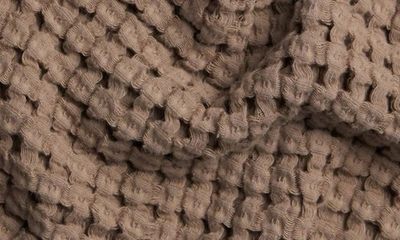 Parachute Waffle Cotton Throw Blanket In Mink