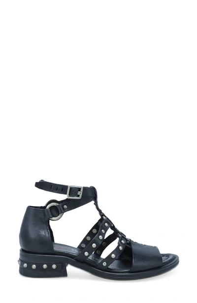 Shop As98 Gail Studded Cage Sandal In Black