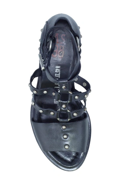 Shop As98 Gail Studded Cage Sandal In Black