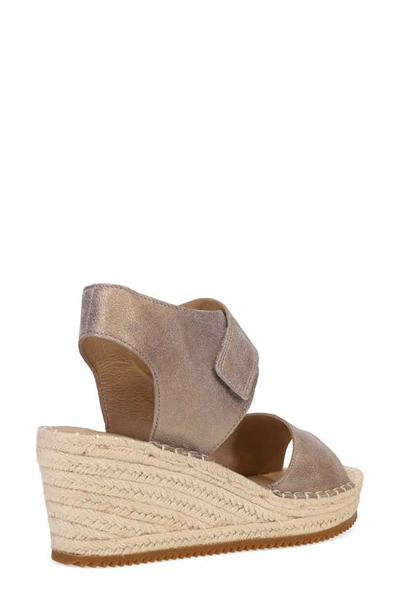 Shop Eileen Fisher Weslia Espadrille Wedge Sandal In Platinum