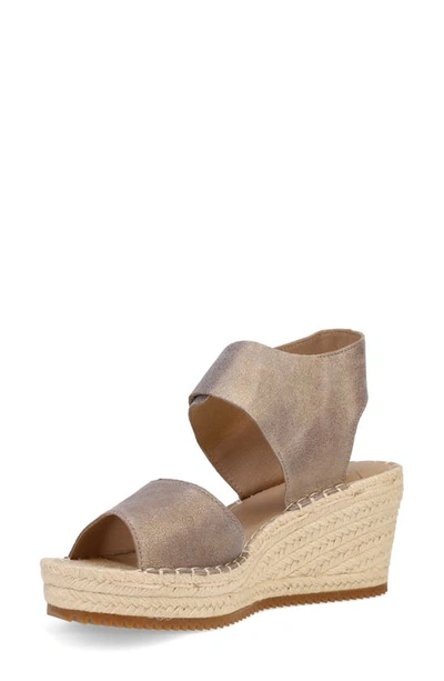 Shop Eileen Fisher Weslia Espadrille Wedge Sandal In Platinum