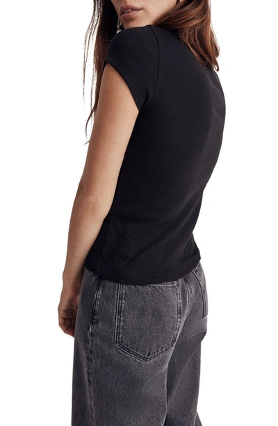 Madewell Banded Muscle Tee In Black