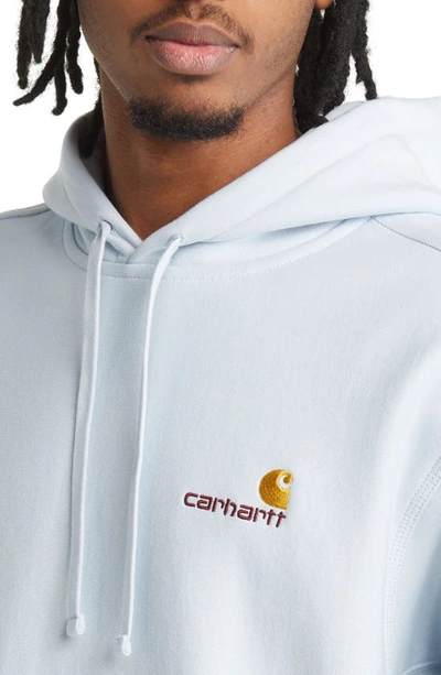 Shop Carhartt Logo Hoodie In Icarus