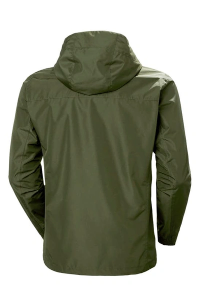 Helly Hansen Dubliner Water & Wind Proof Hooded Jacket In Utility Green