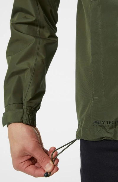 Helly Hansen Dubliner Water & Wind Proof Hooded Jacket In Utility Green