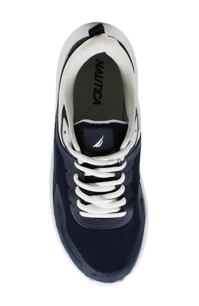 Nautica Mesh Athletic Sneaker In Navy