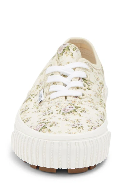Shop Vans Floral Authentic 44 Lug Dx Sneaker In Floral Multi/ White