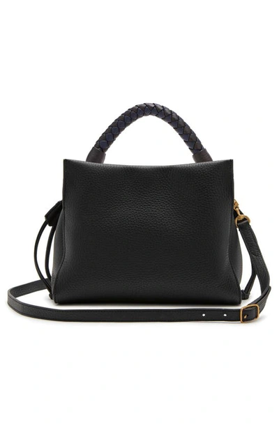 Shop Mulberry Small Iris Leather Top Handle Bag In Black