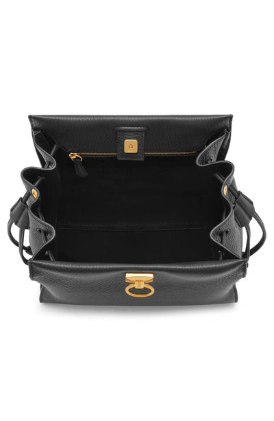 Mulberry Small Iris Leather Top Handle Bag In Black