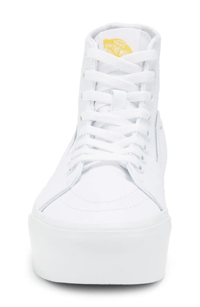 Shop Vans Sk8-hi Tapered Stackform Osf Sneaker In True White