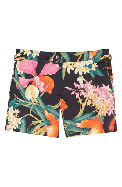 Shop Tom Ford Bold Orchid Swim Trunks In Bold Orchid Red