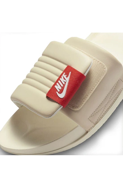 Shop Nike Offcourt Slide Sandal In Sanddrift/ Sail/ Red/ Coconut