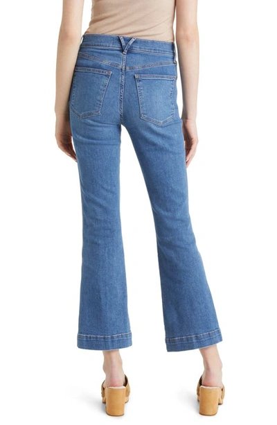 Shop Veronica Beard Carson High Waist Ankle Flare Jeans In Tide Down