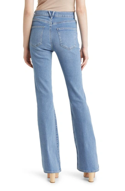 Shop Veronica Beard Beverly High Waist Skinny Flare Jeans In Iceberg