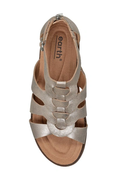 Shop Earth Dale Strappy Sandal In Pewter