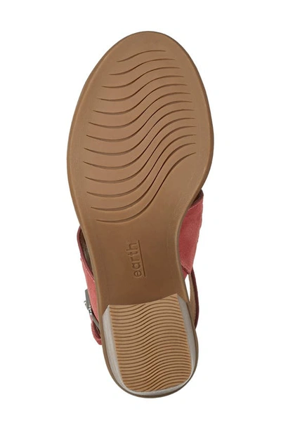 Shop Earth Anty Block Heel Slingback Sandal In Medium Pink