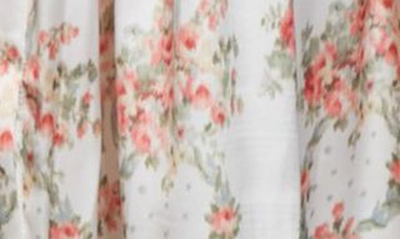 Shop Simone Rocha Puff Sleeve Asymmetric Ruffle Tiered Shirtdress In Patchwork