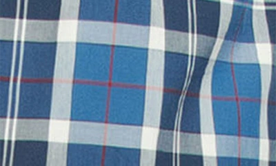 Shop Barbour Carlisle Plaid Woven Cotton Pajamas In Summer Navy Tartan