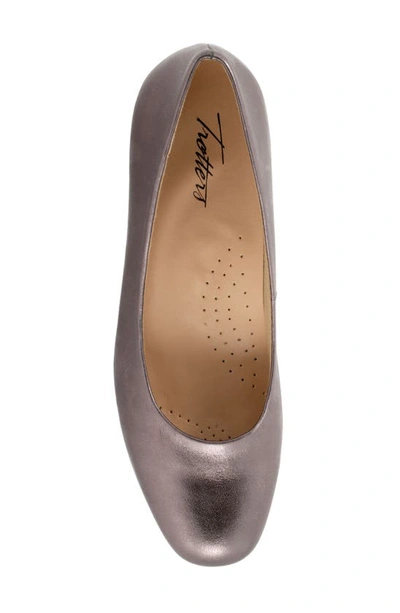 Shop Trotters Dream Pump In Pewter Metallic