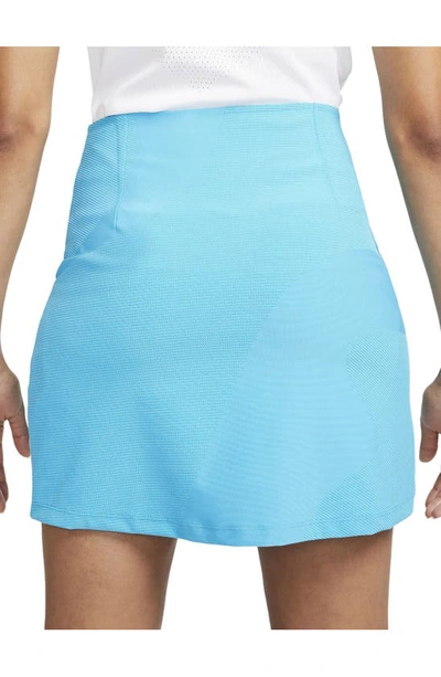 Nike Women's Dri-fit Uv Tour Golf Skirt In Baltic Blue/ Black