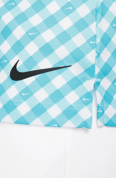 Shop Nike Victory Dri-fit Sleeveless Polo In Baltic Blue/ Black